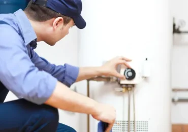 plumbing maintenance on a water heater